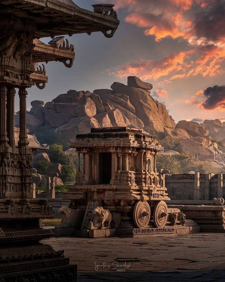 Hampi ruins and temples