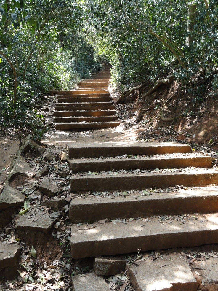 Nandi Hills trekking trail near Bangalore
