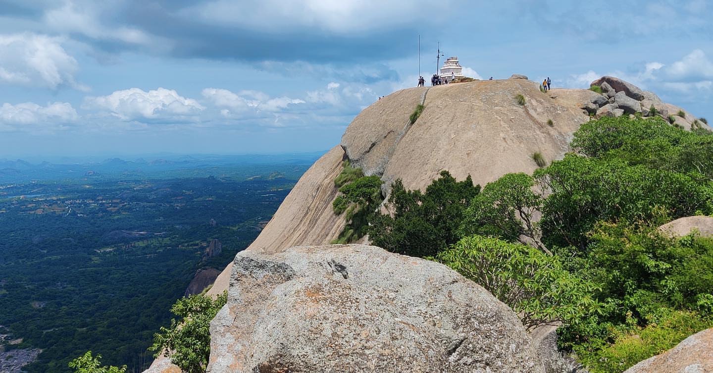 Savandurga trek near Bangalore