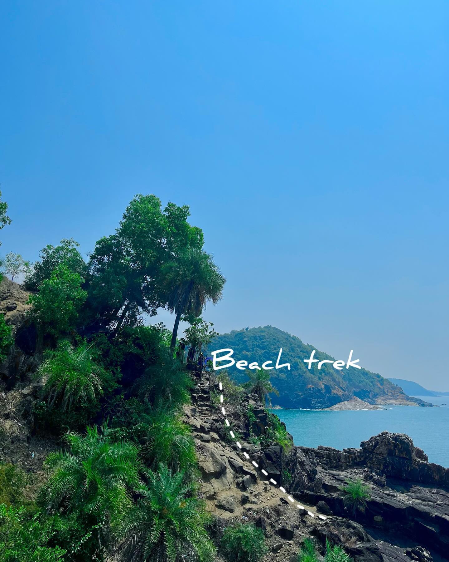 Gokarna beach and cliffs